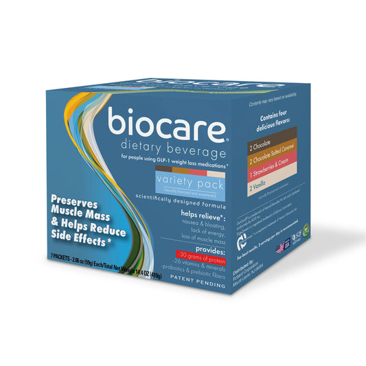 Biocare 30G Protein Beverage Variety Pack (7-Count)