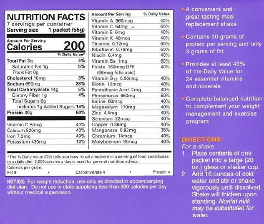 Weight & Inches™ 30G Chocolate Shake (7-Count)