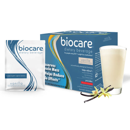 Biocare 30G Protein Vanilla Dietary Beverage for GLP-1 Users (14-Count)