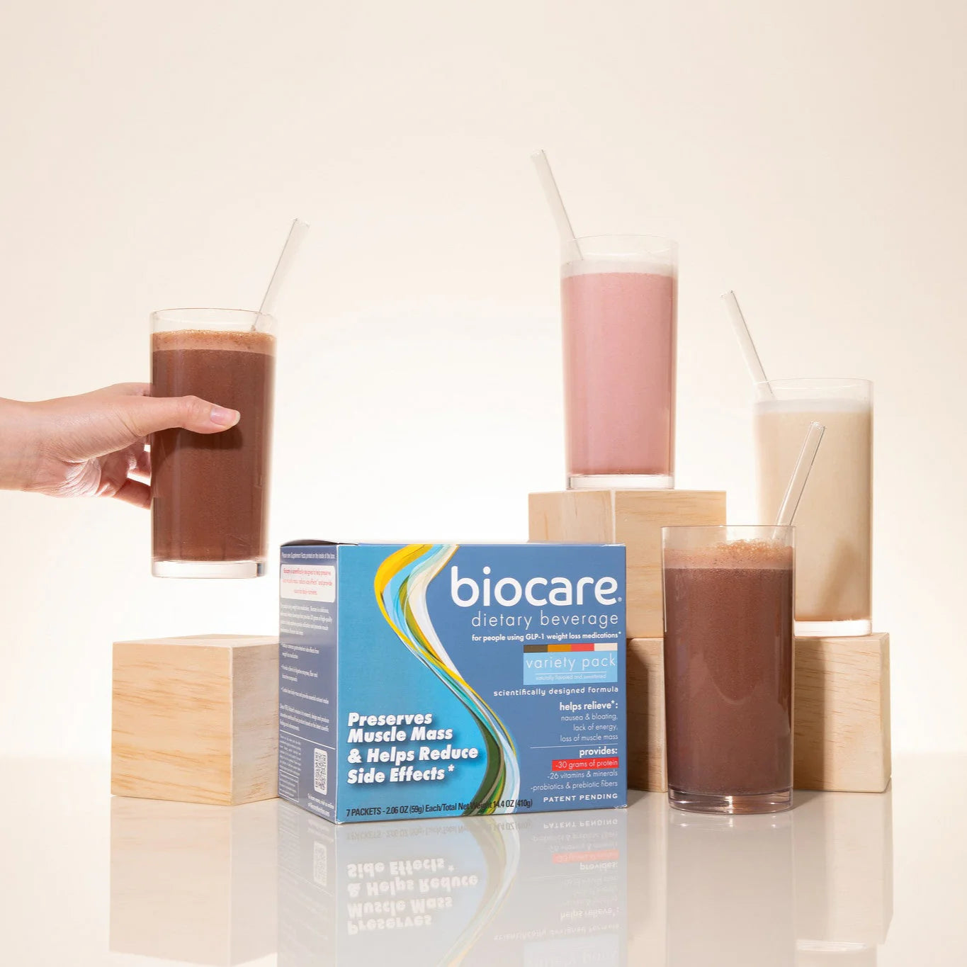 Biocare 30G Protein Beverage Variety Pack (7-Count)